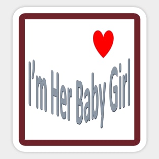 Her Baby Girl Sticker